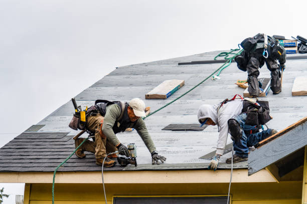 Professional Gutter Installation technician working in Everett, WA